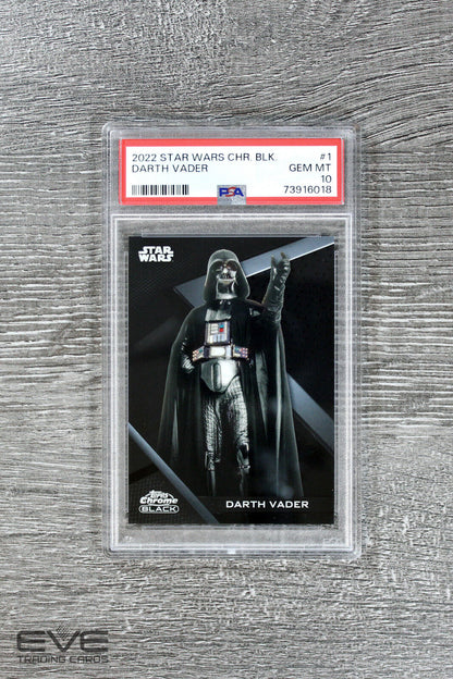 2022 Topps Star Wars Chrome Black #1 Darth Vader Base Card - PSA 10