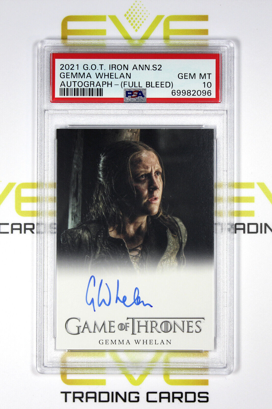 Graded Game of Thrones Autographed Card - 2021 Gemma Whelan Yara Greyjoy- PSA 10