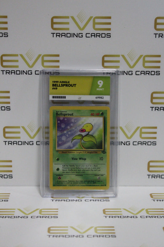 Graded Pokemon Card - #49/64 1999 Jungle Bellsprout - Ace 9