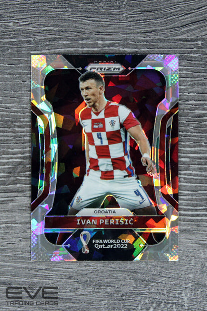 2022 Panini Prizm FIFA World Cup Soccer Card #57 Ivan Perisic Cracked Ice - NM/M