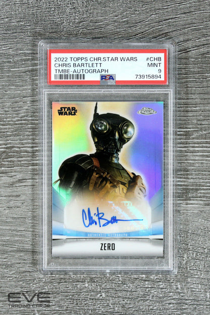 Topps Star Wars The Mandalorian #A-CHB Chris Bartlett as Zero Auto - PSA 9