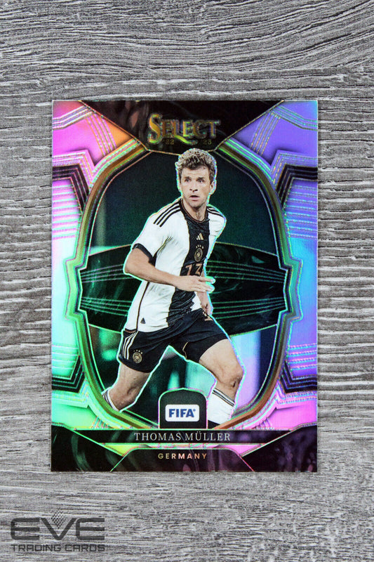 2023 Panini Select FIFA Soccer Card #22 Thomas Mueller Silver Prizm - NM/M