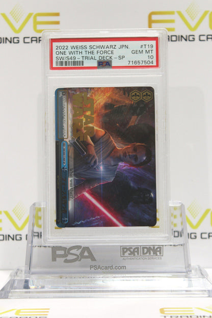 2022 Weiss Schwarz Star Wars Card One With the Force SW/S49-T19SP SP - PSA 10