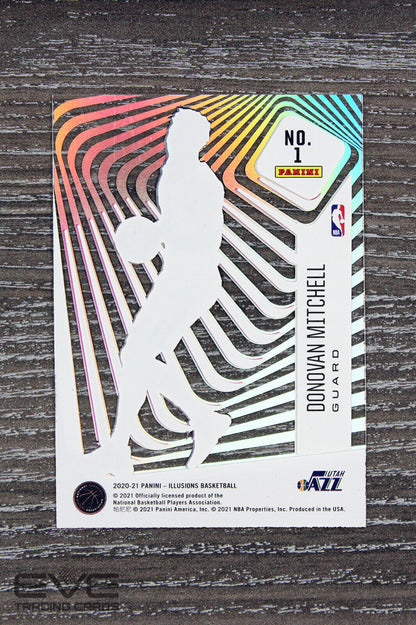 2020-21 Panini Illusions NBA Card #1 Donovan Mitchell Amazing Pink Acetate NM/M