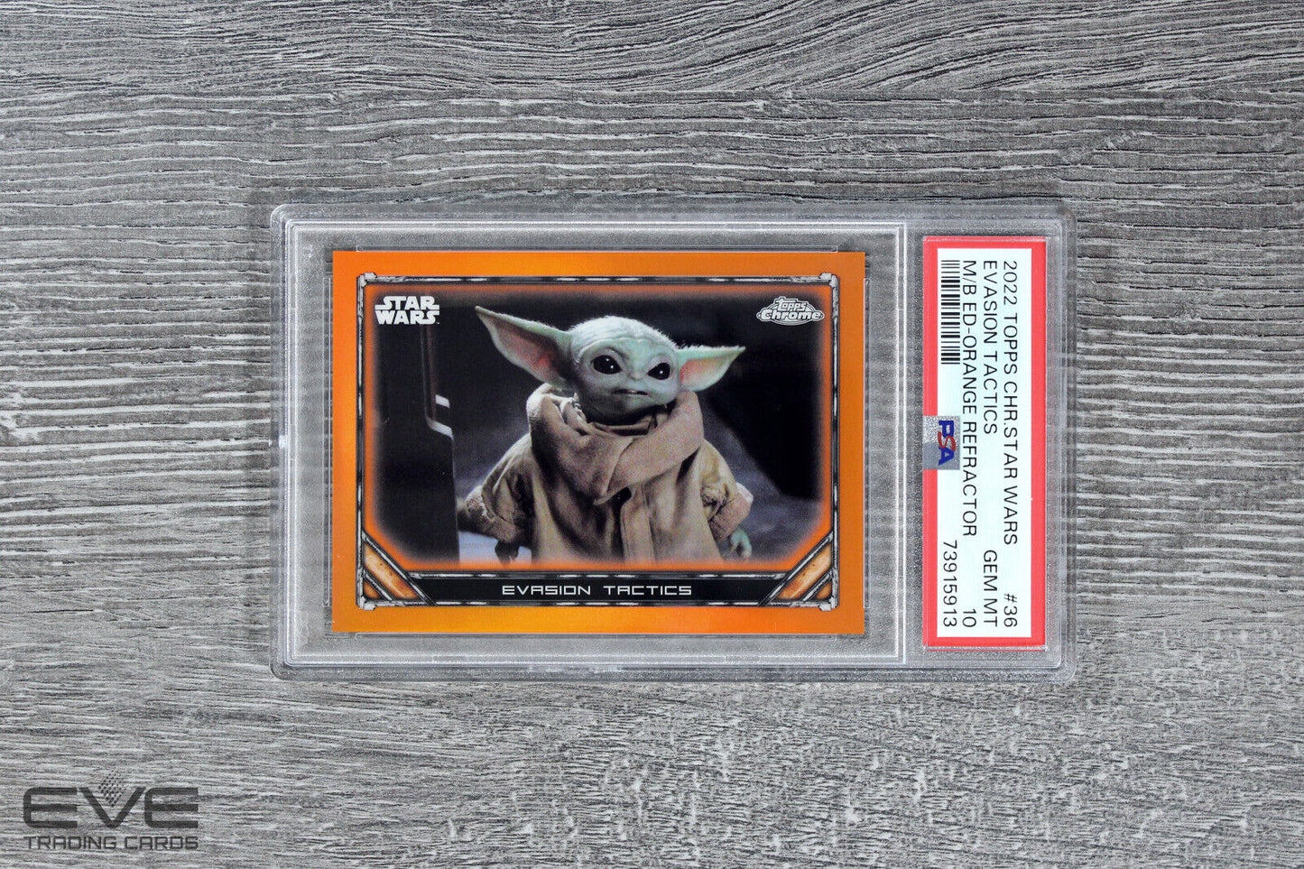 2022 Topps Star Wars Chrome The Mandalorian #S1-36 Evasion Tactics /25 - PSA 10