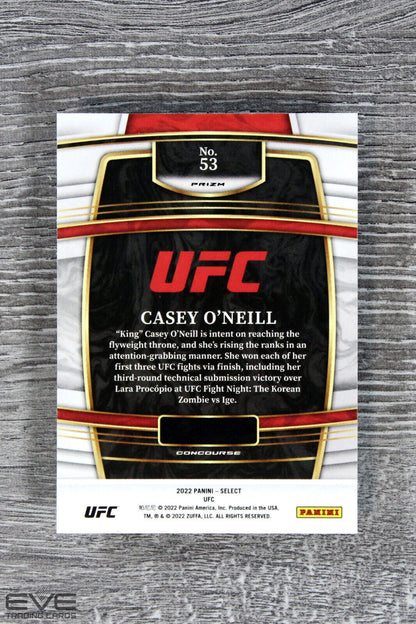 2022 Panini Select UFC Tri Colour Wave Prizm Card #53 Casey O'Neill Rookie -NM/M