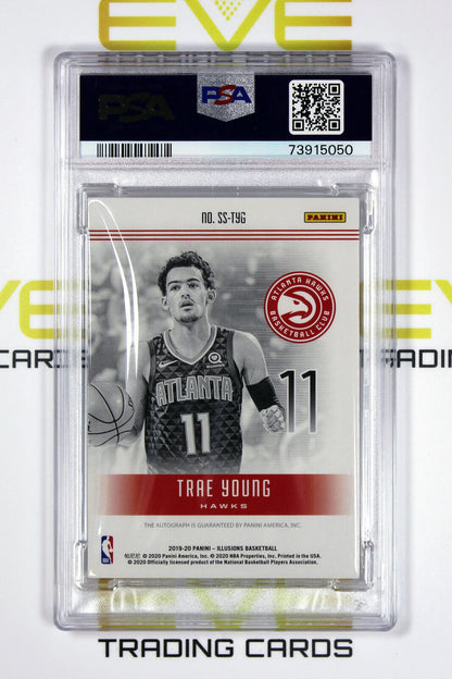 2019 Panini Illusions Basketball Card #SS-TYG Trae Young Superlatives /10 -PSA 9