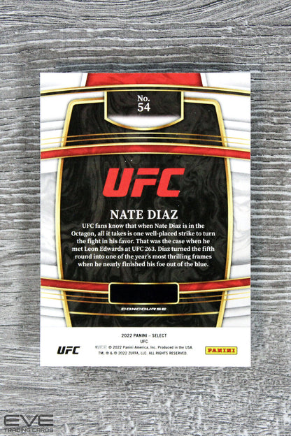 2022 Panini Select UFC Base Card #54 Nate Diaz - NM/M
