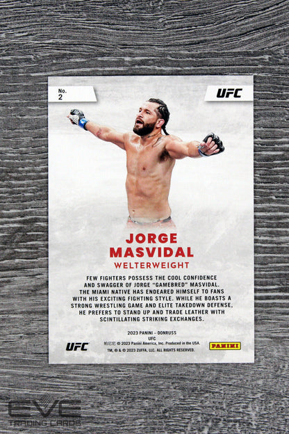 2023 Panini Donruss UFC Card "Stare Masters" #2 Jorge Masvidal - NM/M