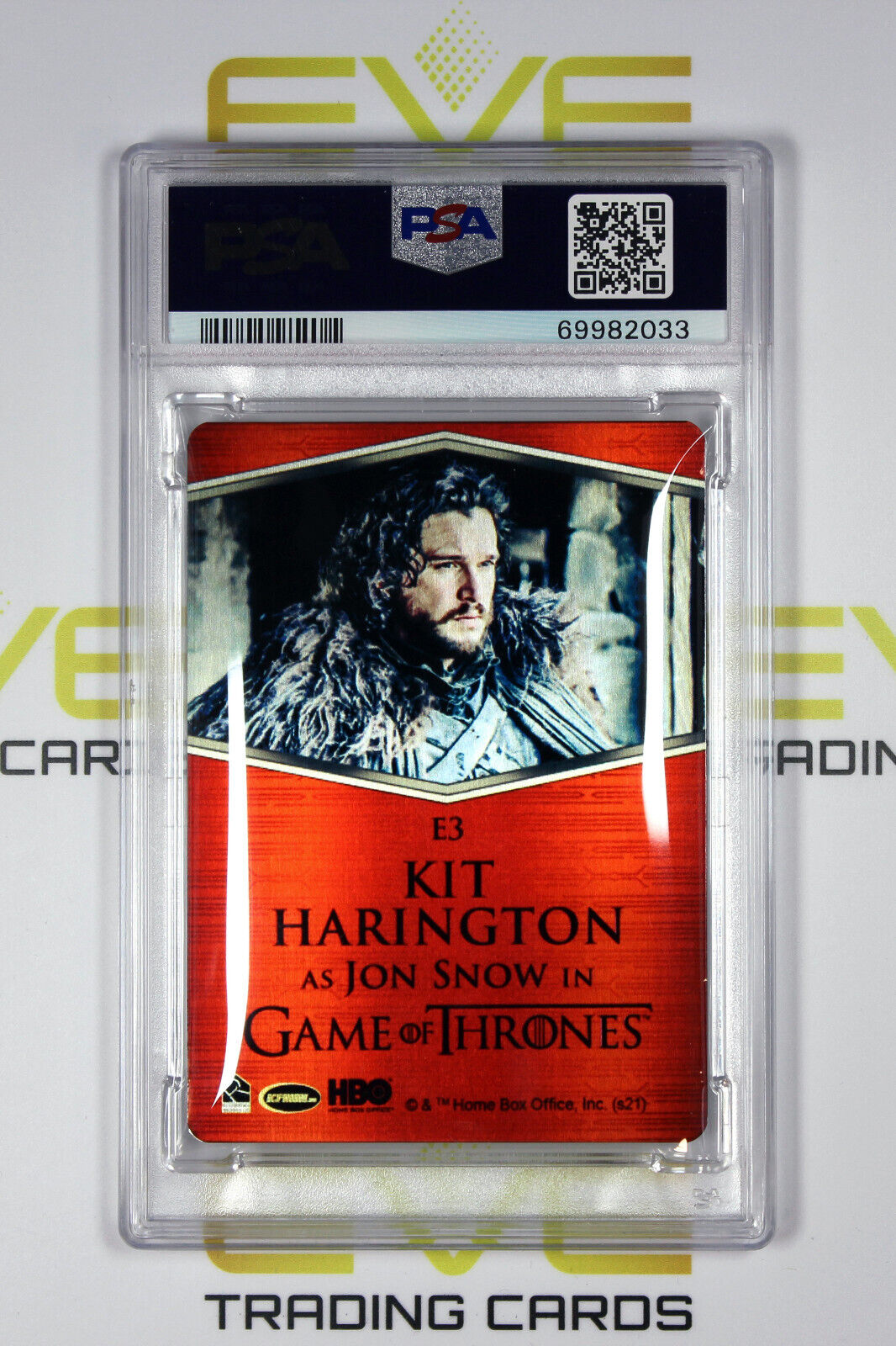 Graded Game of Thrones Card - #E3 2021 Jon Snow - Expressions - PSA 9