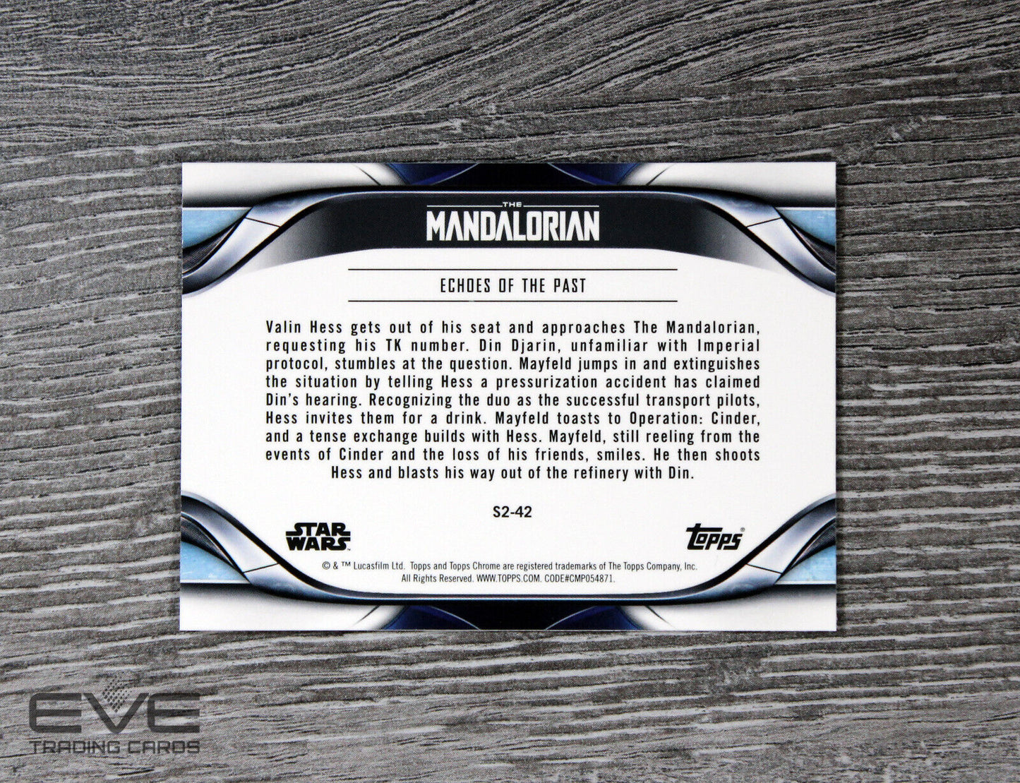 2022 Topps Chrome Star Wars The Mandalorian #S2-42 Echoes of the Past NM/M