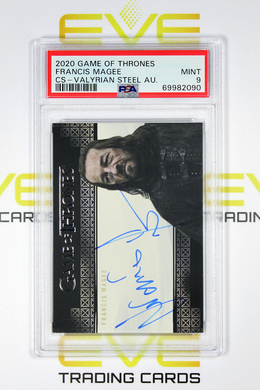 Graded Game of Thrones Autographed Card - 2020 Francis Magee as Yoren - PSA 9