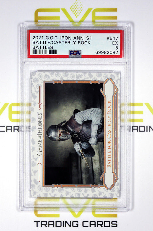 Graded Game of Thrones Card - #B17 2021 Battle for Casterly Rock - PSA 5