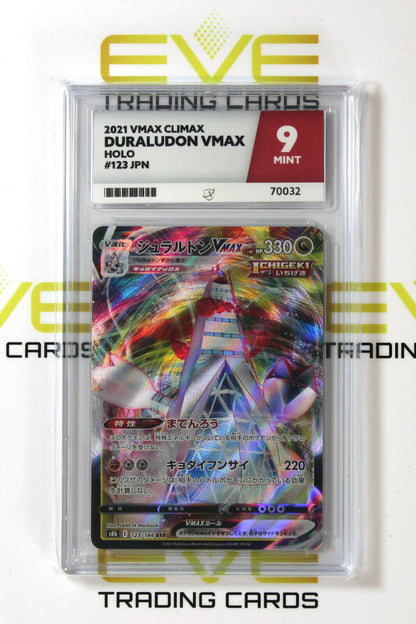 Graded Pokemon Card #123/184 2021 Duraludon VMAX Climax Holo Japanese - Ace 9