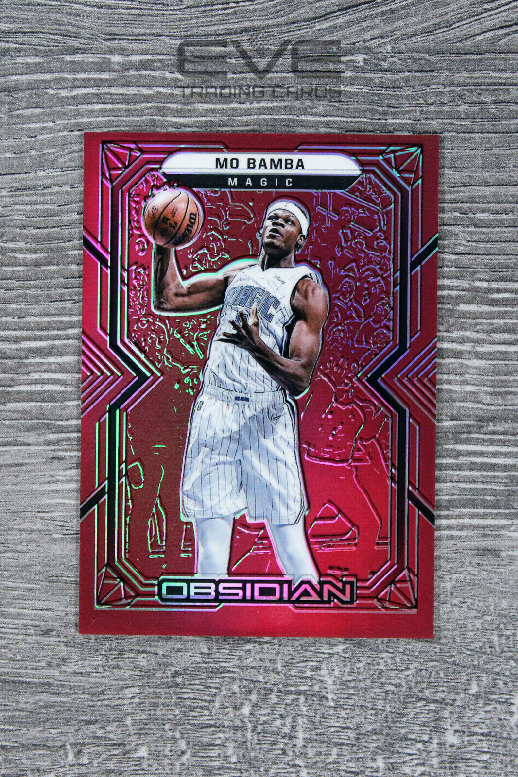 2022 Panini Obsidian NBA Basketball Card #45 Mo Bamba Red Flood