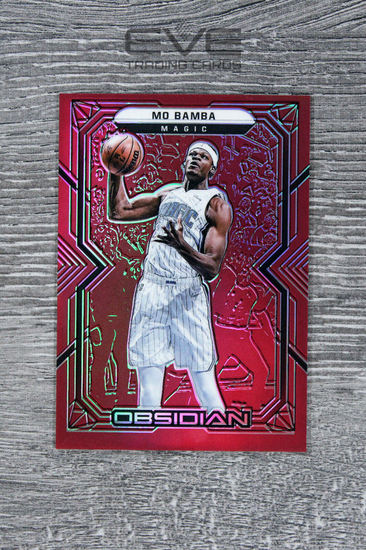 2022 Panini Obsidian NBA Basketball Card #45 Mo Bamba Red Flood