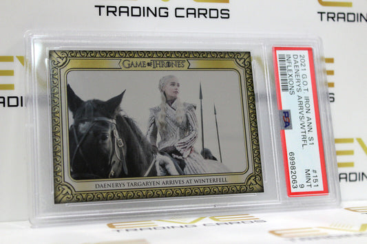 Graded Game of Thrones Card - #151 2021 Daenerys Arrives At Winterfell - PSA 9