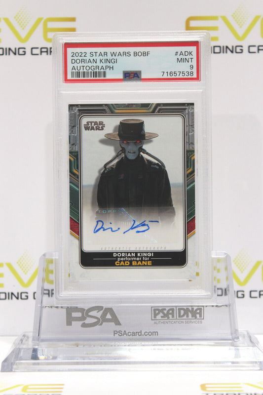 2022 Topps Star Wars Book of Boba Fett Card Dorian Kingi #A-DK Auto - PSA 9