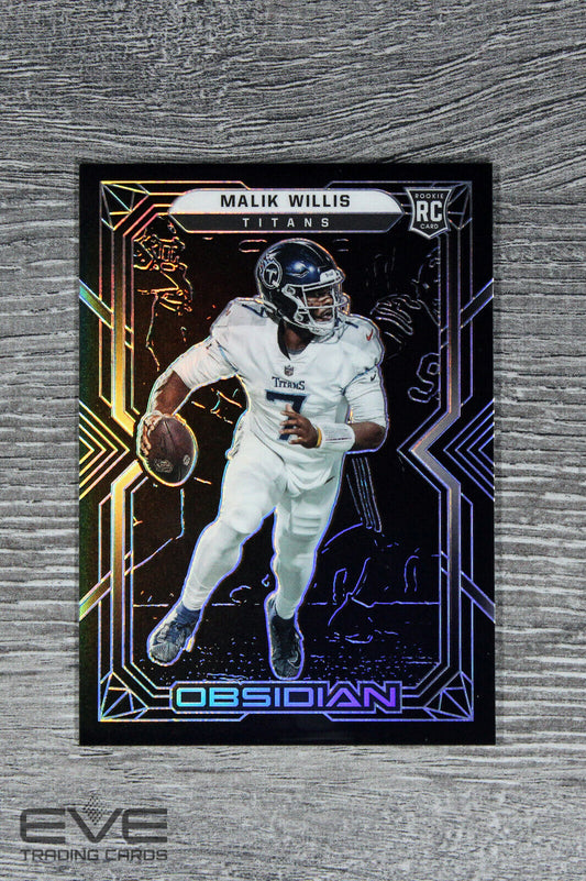 2022 Panini Obsidian NFL Card #102 Malik Willis Rookie Electric Etch NM/M