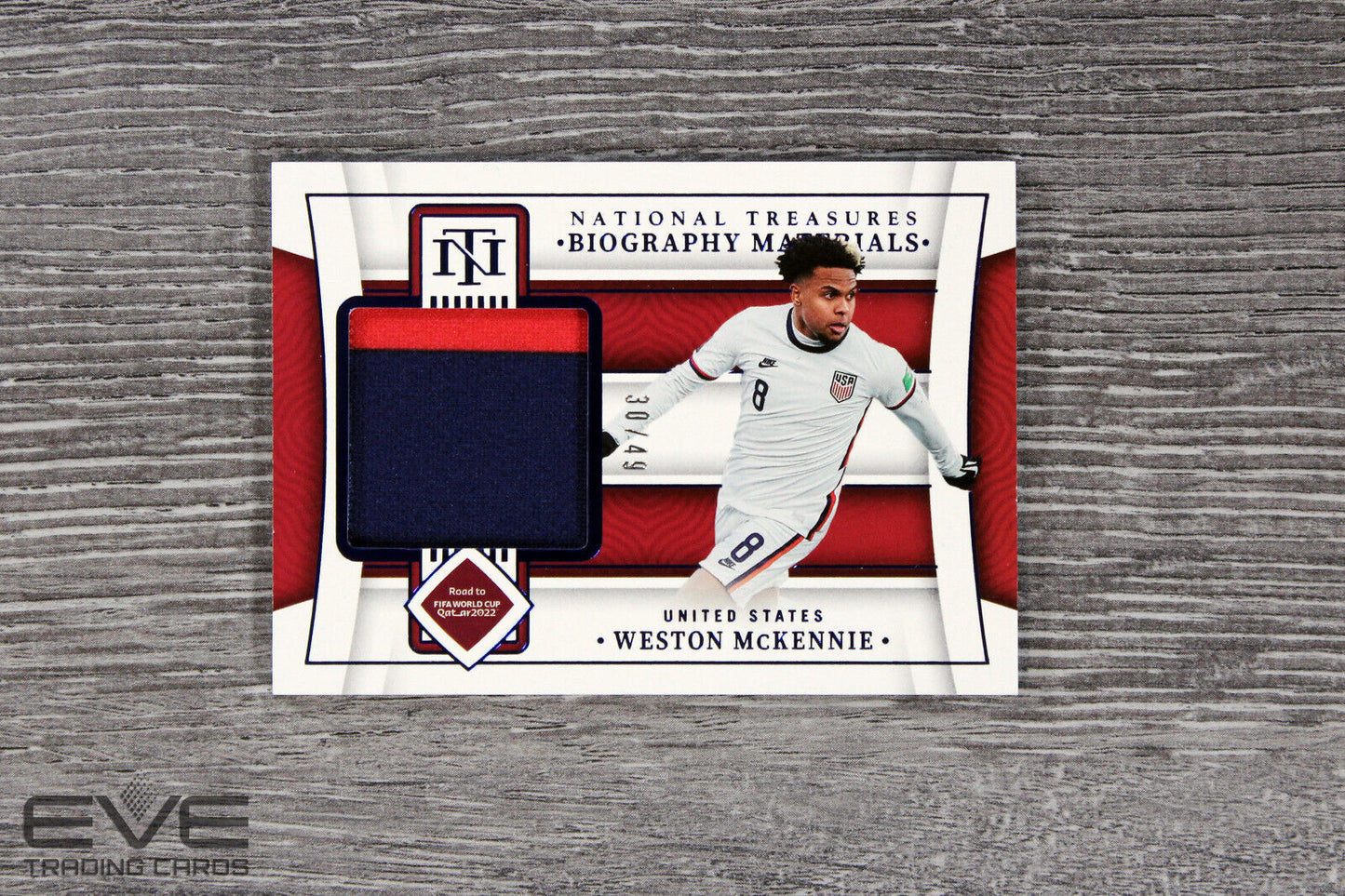 2022 Panini National Treasures FIFA World Cup Weston McKennie Patch /49 - NM/M