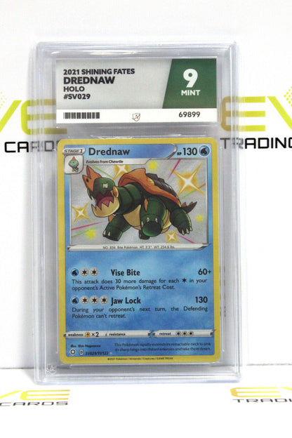 Graded Pokémon Card - SV029/SV122 2021 Drednaw Shining Fates Holo - Ace 9