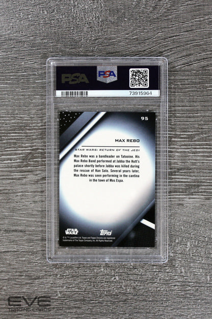 2022 Topps Star Wars Chrome Black #95 Max Rebo Base Card - PSA 9