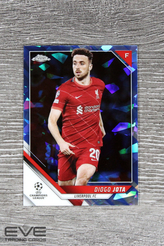 2021-22 Topps UEFA Champions League #180 Diogo Jota Blue Cracked Ice - NM/M
