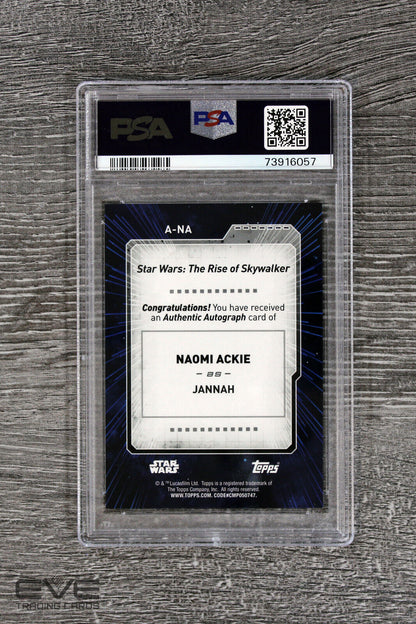 2022 Topps Star Wars Signature Series Naomi Ackie as Jannah A-NA - PSA 10