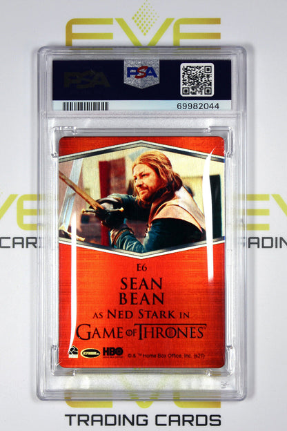 Graded Game of Thrones Card - #E6 2021 Ned Stark - Expressions - PSA 8