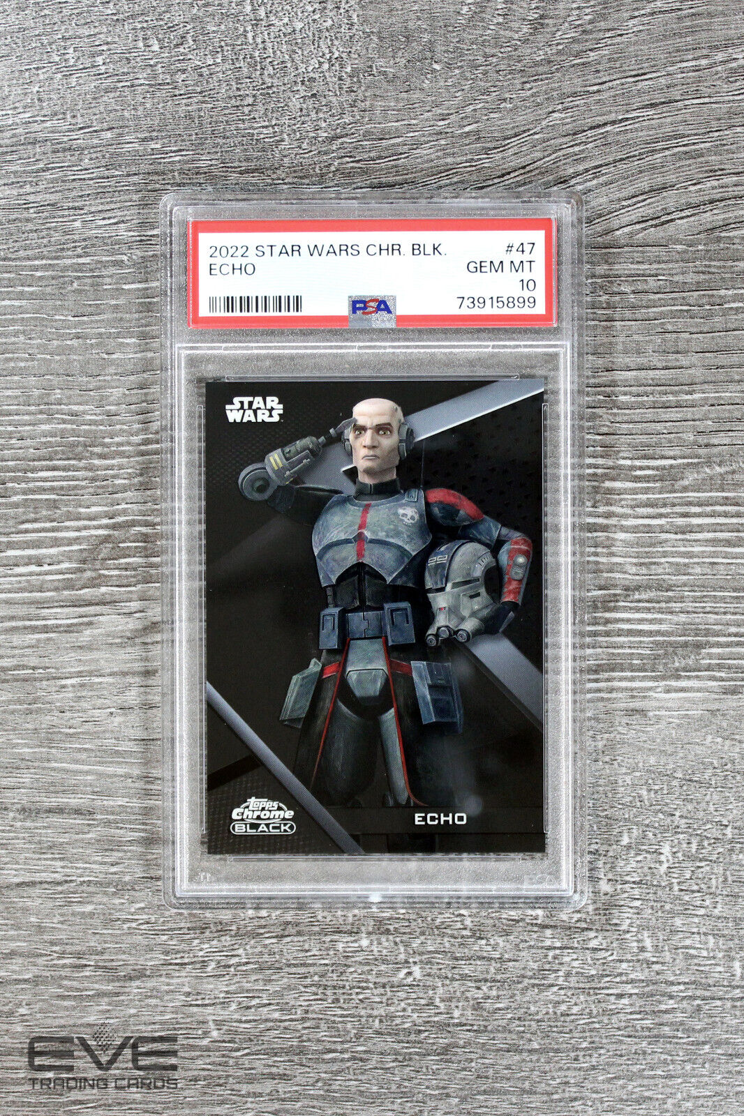 2022 Topps Star Wars Chrome Black #47 Echo Base Card - PSA 10