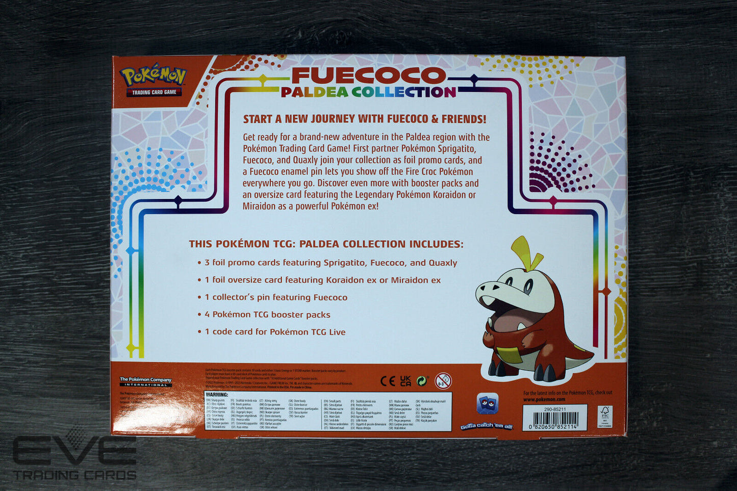 Pokemon Paldea Collection - Fuecoco Collectors Box - Brand New & Sealed