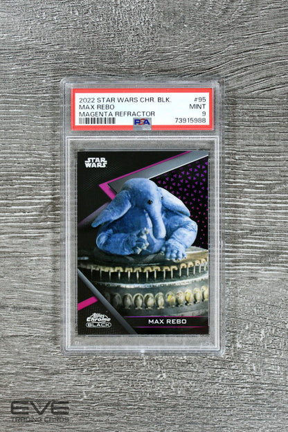 2022 Topps Star Wars Chrome Black #95 Max Rebo Magenta /10 - PSA 9 Last on Print