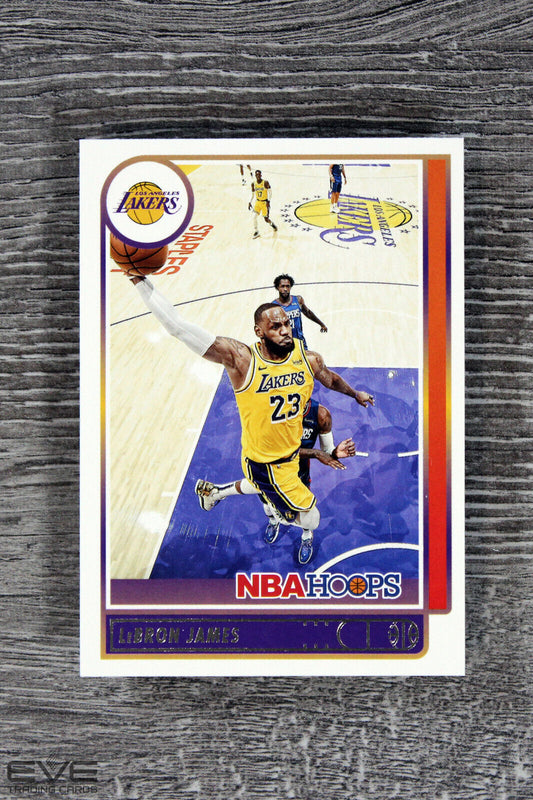 2021 Panini NBA Hoops Basketball Card #136 LeBron James Lakers Base Card - NM/M