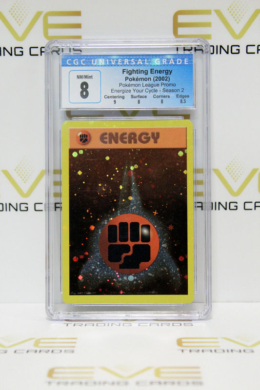 Graded Pokemon Card - 2002 Fighting Energy League Promo  - CGC 8