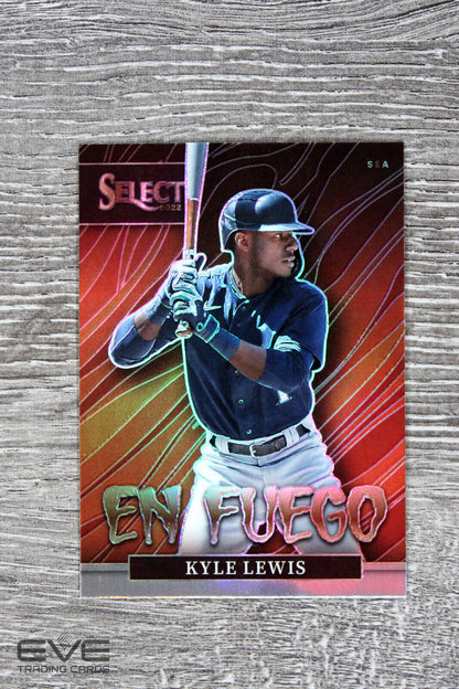 2022 Panini Select Baseball Card #EF16 Kyle Lewis En Fuego Holo Prizm - NM/M