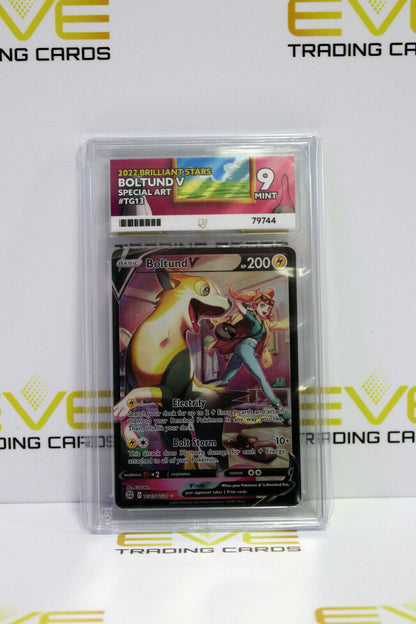 Graded Pokemon Card - #TG13/TG30 2022 Brilliant Stars Boltund V Special - Ace 9