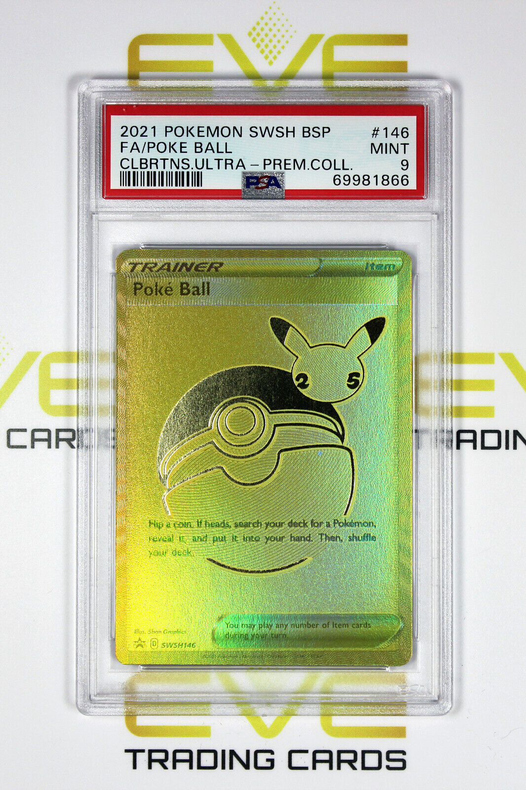 Store Error CGC 9 Poke Ball SWSH146