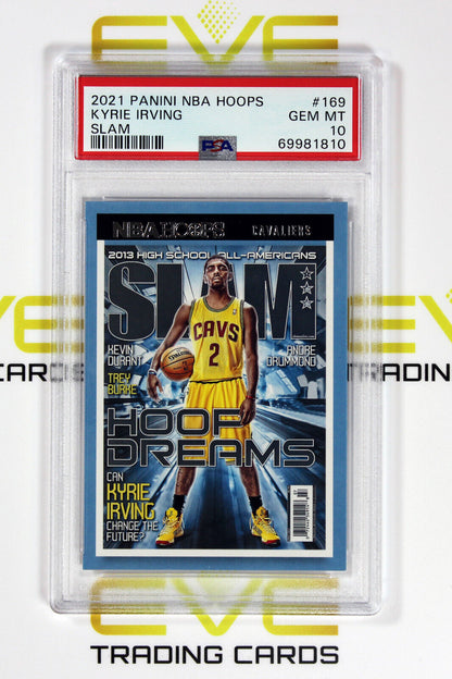 Graded Basketball Card - #169 2021 Panini NBA Hoops Slam Kyrie Irving - PSA 10