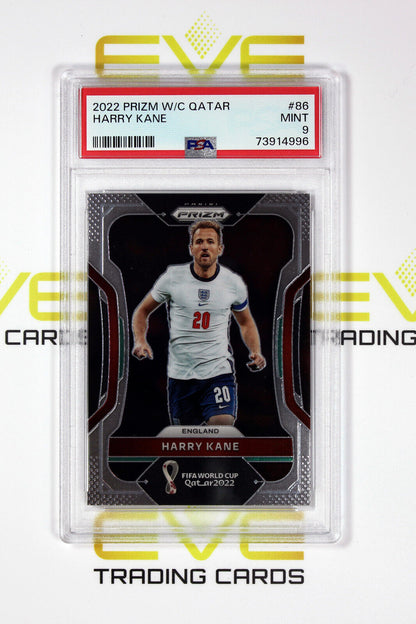 2022 Panini Prizm FIFA Road to World Cup #86 - Harry Kane - PSA 9