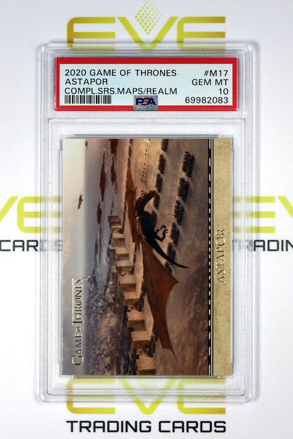 Graded Game of Thrones Card - #M17 2020 Astapor Complete Series Maps - PSA 10