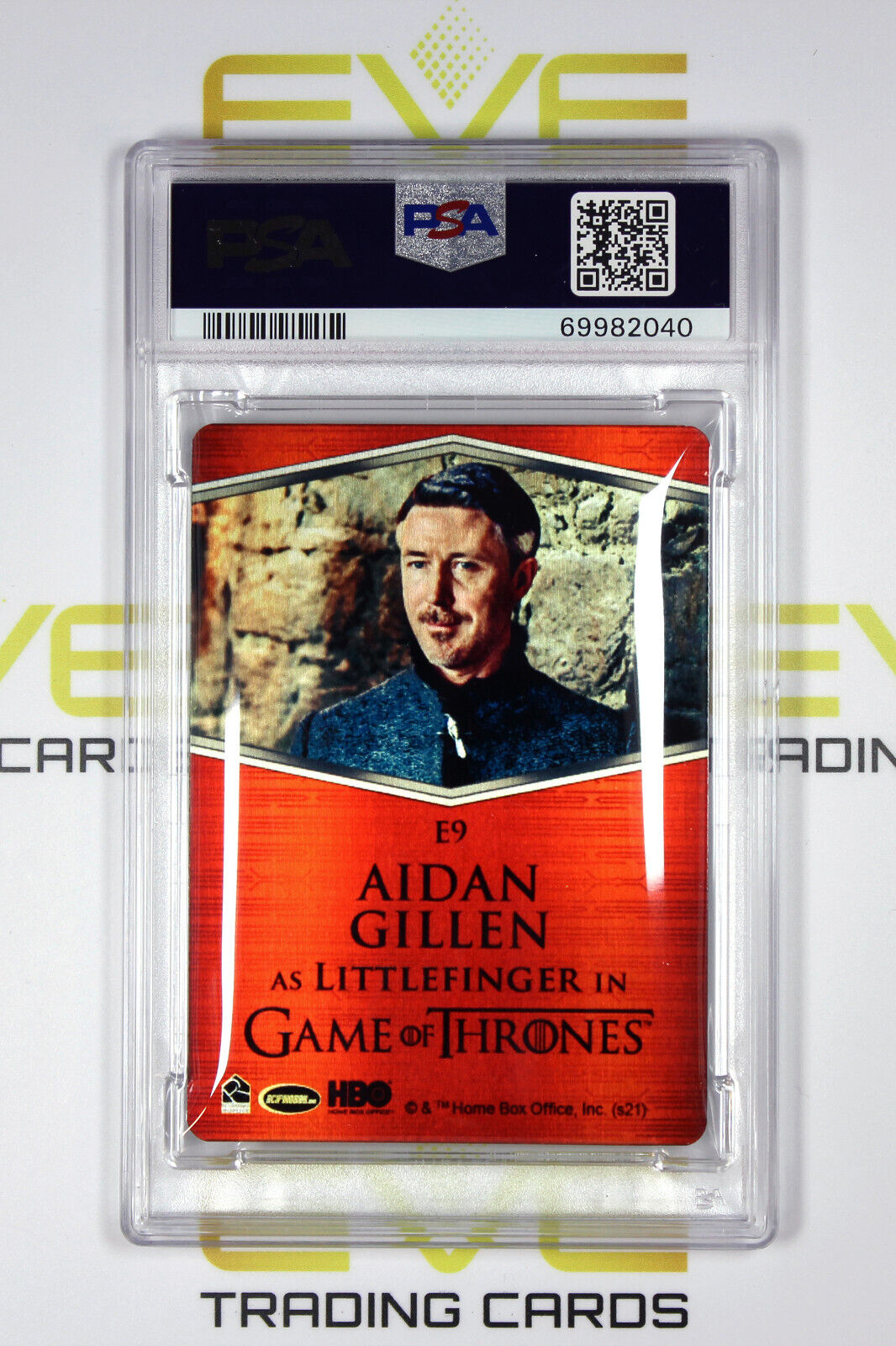 Graded Game of Thrones Card - #E9 2021 Littlefinger - Expressions - PSA 8