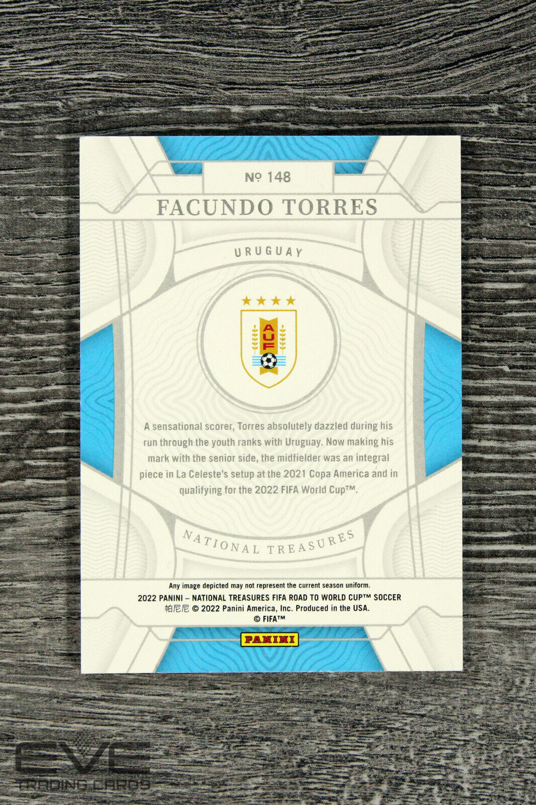 2022 Panini National Treasures Road FIFA World Cup 148 Facundo Torres /25 - NM/M