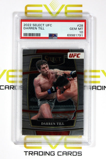 Graded Panini Select UFC Card - 2022 #28 Darren Till - PSA 10