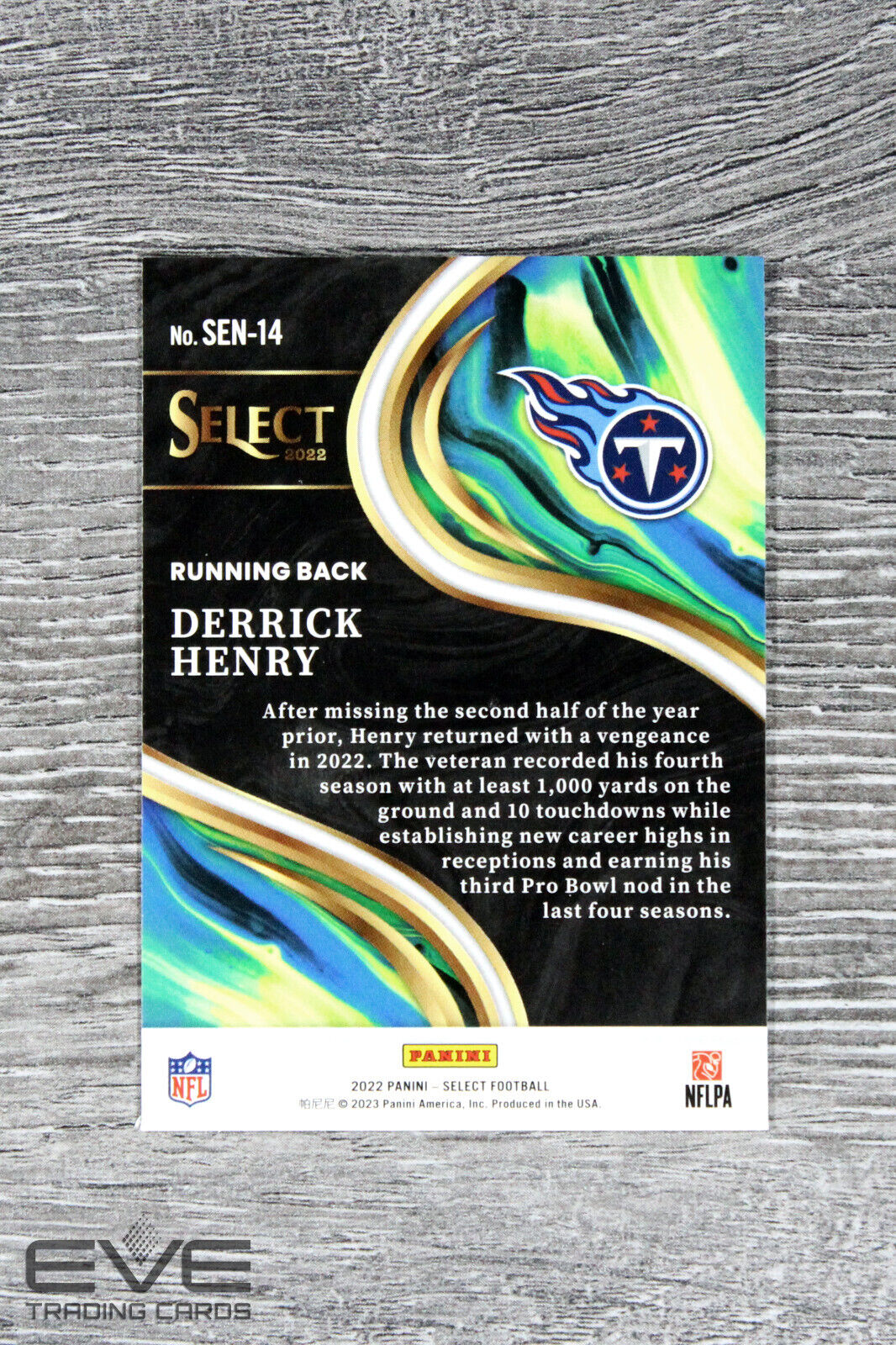2022 Panini Select Football NFL Card "Sensations" #SEN-14 Derrick Henry - NM/M