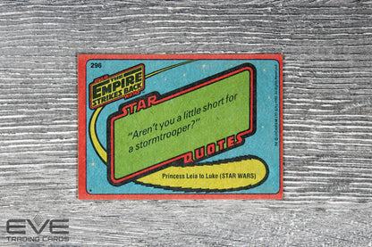 1980 Topps Vintage Star Wars Empire Strikes Back S3 Card #296 Threepio in a Jam!