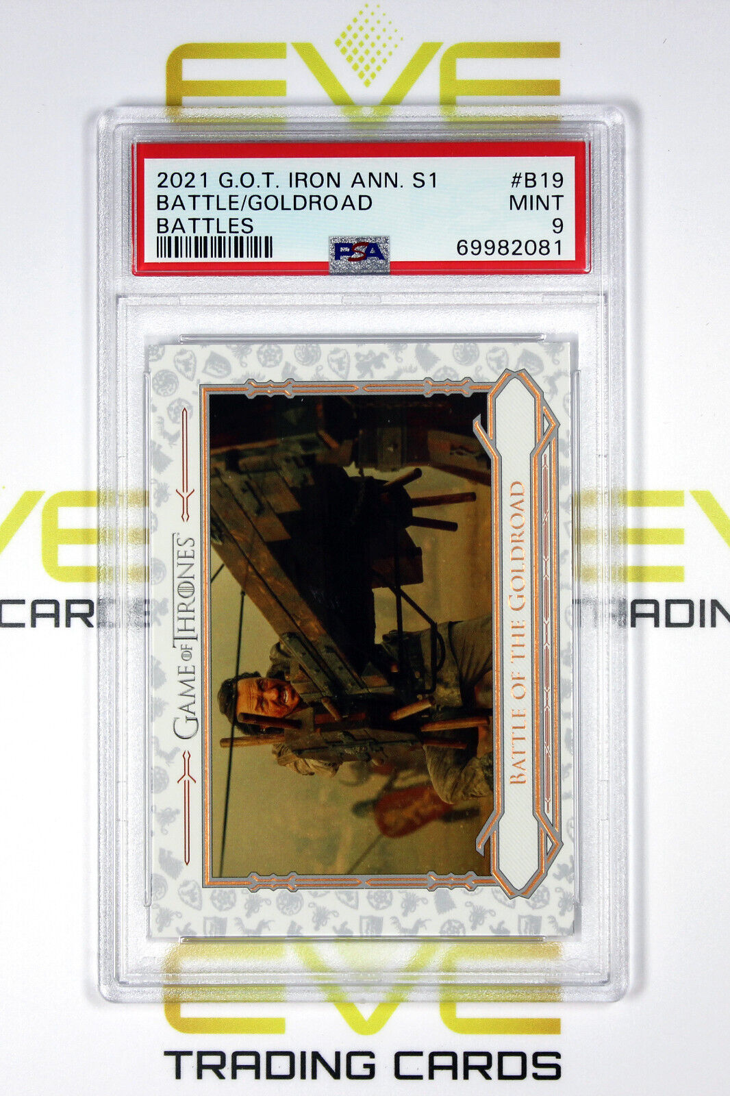 Graded Game of Thrones Card - #B19 2021 Battle of The Goldroad - Battles - PSA 9