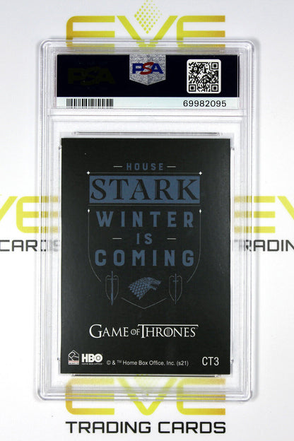 Graded Game of Thrones Card - #CT3 2021 House Stark Topper - PSA 9