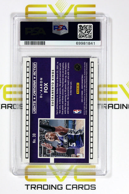 Graded Basketball Card #30 2021 Panini Lights Camera Action De'Aaron Fox PSA 10