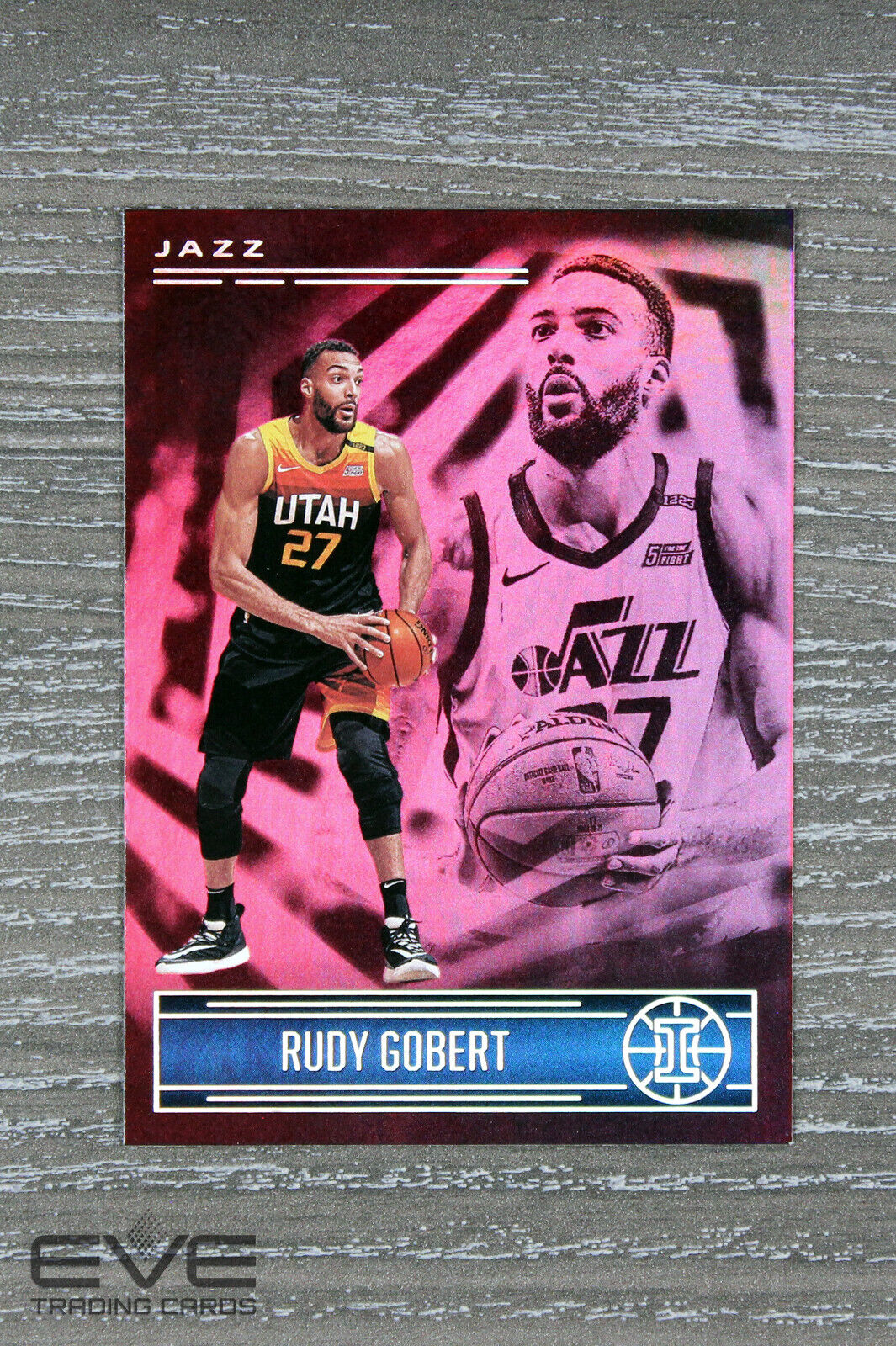 2020-21 Panini Illusions NBA Basketball Card #12 Rudy Gobert Pink Parallel NM/M