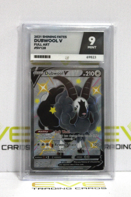 Graded Pokémon Card - #SV120/SV122 2021 Dubwool V Shining Fates Full Art - Ace 9